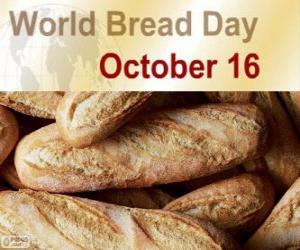 yapboz 16 Ekim, Dünya Günü ekmek